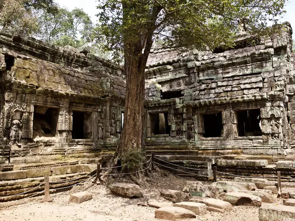 Architektur des antiken Tempelkomplexes angkor, siem reap — Stockfoto