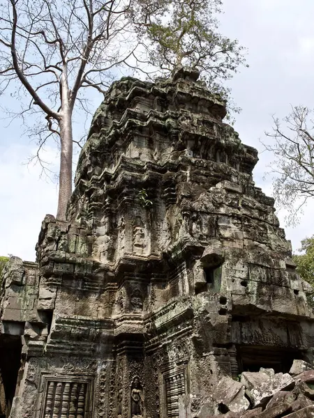 Architektura starověku chrámového komplexu Angkor, Siem Reap — Stock fotografie