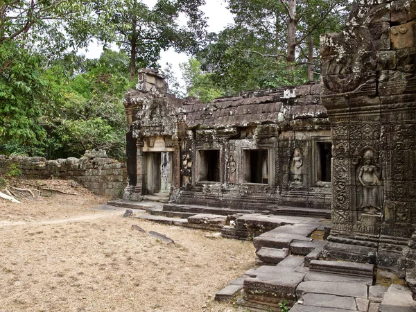 Architektura starożytnego Świątynia kompleksu Angkor, Siem Reap — Zdjęcie stockowe