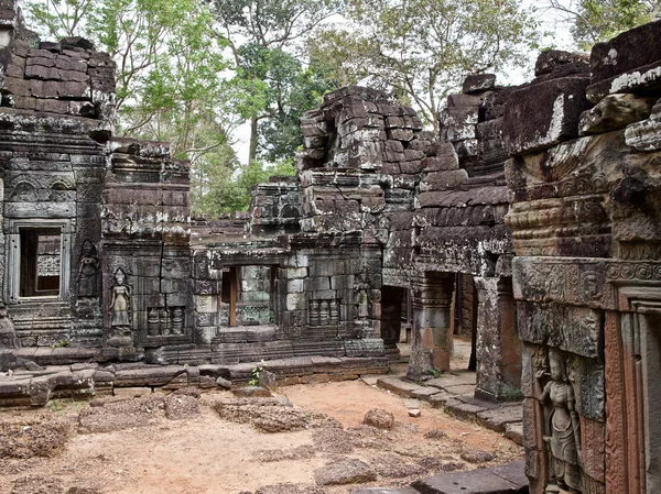 Architectuur van de oude tempel complex Angkor, Siem Reap — Stockfoto