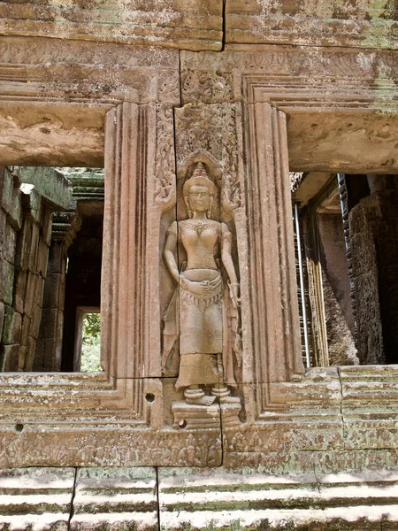 Arkitekturen av forntida tempel komplex Angkor, Siem Reap — Stockfoto