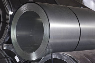 Stokta soğuk haddelenmiş galvanizli çelik ruloları