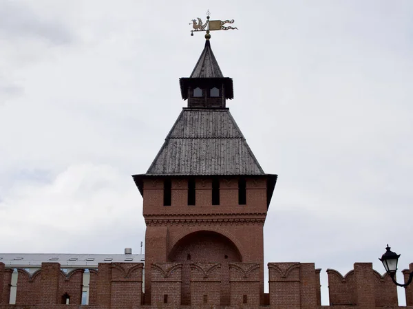 Uralter architektonischer komplex festung tula kremlin — Stockfoto