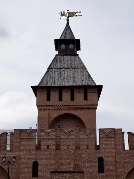 Uralter architektonischer komplex festung tula kremlin — Stockfoto