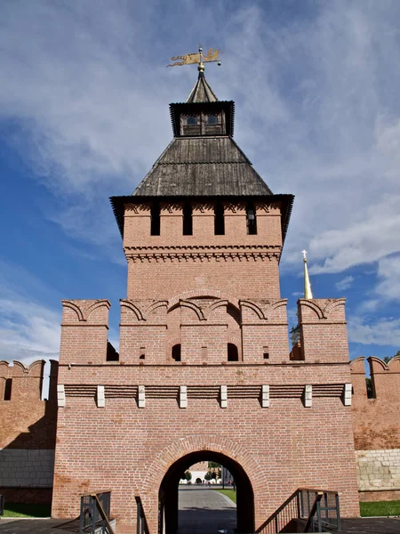 Uralter architektonischer komplex festung tula kremlin — Stockfoto