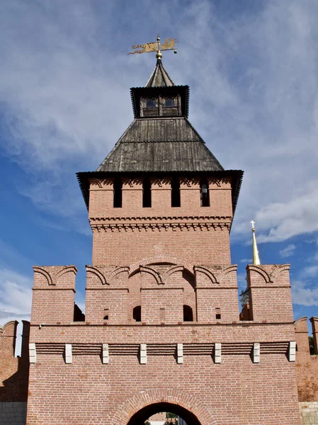 Uralter architektonischer komplex festung tula kremlin — Stockfoto