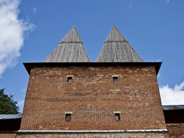 Starověký architektonický komplex Pevnost Zaraisk Kreml — Stock fotografie