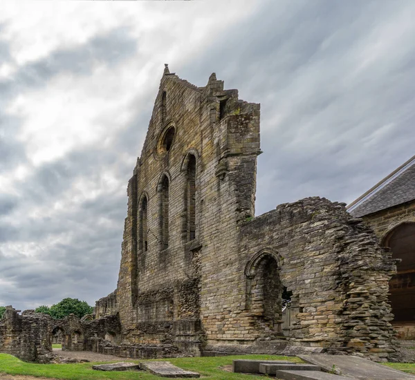 stock image The Old Transept Ancient Ruins Kilwinning Abbey Scotland thought to be dated arround 1160's