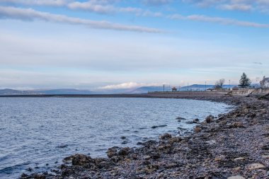 Ekim ayında soğuk bir günde Aubery noktası doğru seyir Largs Kuzey Sahil.