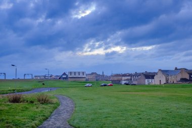 Saltcoats kasaba Auchenharvie, alanlardan.