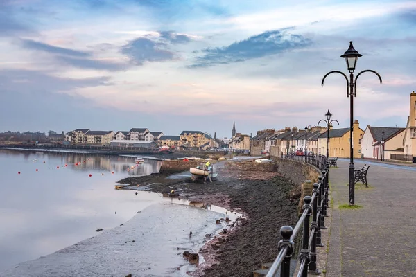 Looking Harbour Street Irvine Cold Novembers Day Tide Starts Come — Stock Photo, Image