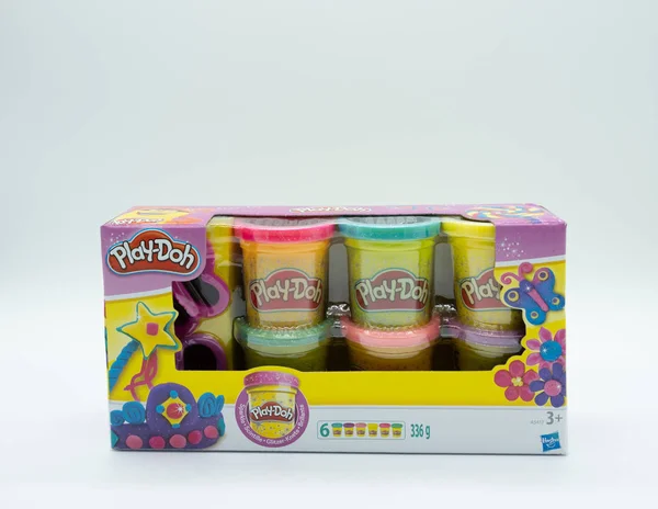 Largs Skottland Storbritannien November 2018 Play Doh Märkesvaror Barnleksak Återvinningsbara — Stockfoto