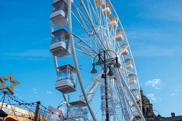 Glasgow Schottland Dezember 2018 Ein Gigantisches Riesenrad Auf Dem Glasgow — Stockfoto