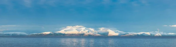 2019 Winters Ilk Kar Arran Adası Adanın Iyi Seyahat Panarama — Stok fotoğraf