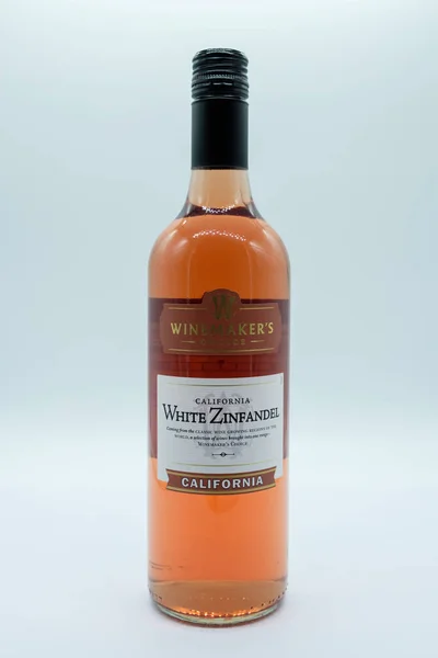 Largs Écosse Royaume Uni Février 2019 Vin Rose Marque Bottle — Photo