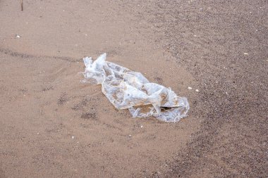  Plastik malzemeler Irvine nort kıyıya üzerine yıkanmış olan