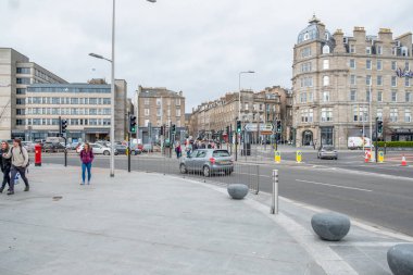 Whitehall Cres ve Union St Wi 'de Dundee City meşgul yolu Kavşağı