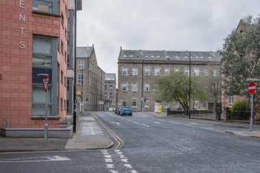 Dundee 'nin şehir merkezinde Batı pazarı kapısı 'na bakarak