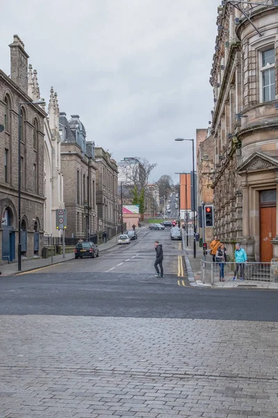 Ward Road Dundee A olhar para a Universidade. Escócia . — Fotografia de Stock