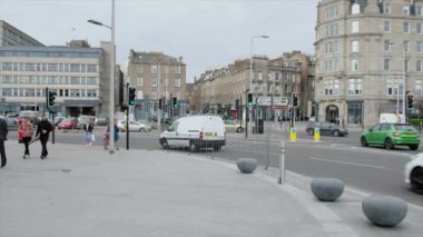 Dundee, İskoçya, İngiltere - 22 Mart 2019: İskoçya'nın Dundee şehir merkezinde Marketgate roundabout, İskoç Rating 