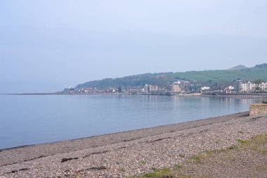 T Aubery Sonuna Doğru Kuzeye Bakan Largs İskoç Kasabası