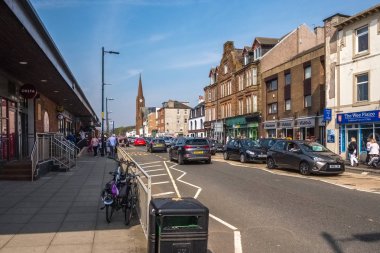 Gallowgate Caddesi Boyunca Kuzeye Bakan Largs İskoç Kasabası 