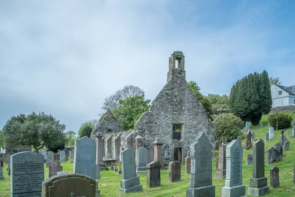 Rozvaliny kirkoswold Kirk a starý Kirkyard v jižním Ayrshire Scotlan — Stock fotografie