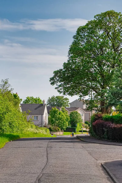Брісбен Глен Road розташований над містом Ларгс в Шотландії — стокове фото