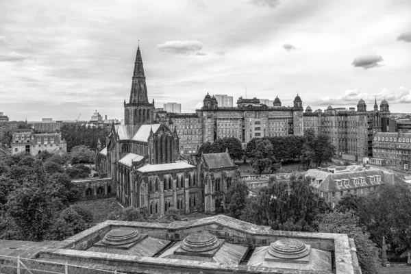 Looking down from the Necropolis to Glasgow Cathedral and the ol
