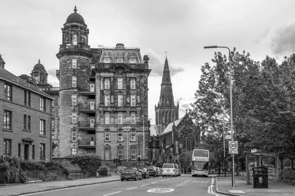 Impressionnante architecture de Glasgow surplombant Glasgow Cathed — Photo