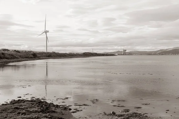 Hunterston Rüzgar Türbini ve Ayrshire Coast Beyond Scot için