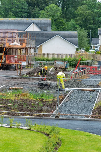 Perceton Irvine Escocia Reino Unido Junio 2020 Los Sitios Construcción — Foto de Stock