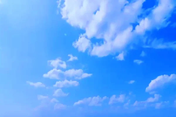 Blauwe Hemel Met Wolken Dramatische Hemel — Stockfoto