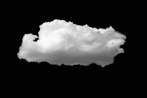 Nuages blancs sur ciel noir Photos De Stock Libres De Droits