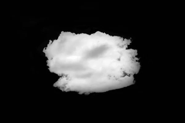 Nubes Blancas Sobre Fondo Negro Tema Naturaleza — Foto de Stock