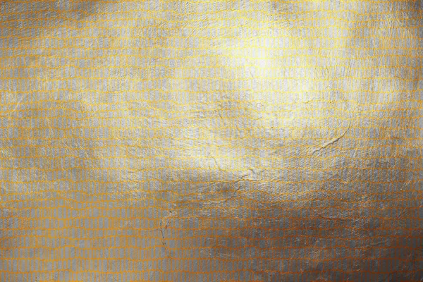 Блискучий творчий картатий динамічний сучасний золотий абстрактний візерунок текстури на срібному фоні. Елемент дизайну . — стокове фото