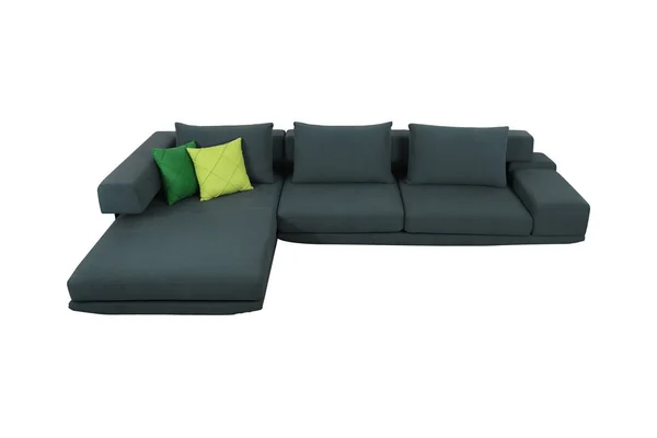 Sofa Isolated White Clipping Path — Stock Photo, Image