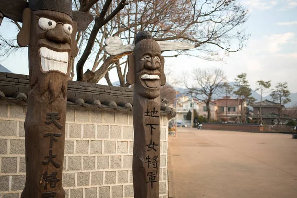 Seoul Jižní Korea Října 2019 Podzim Vesnici Bukchon Hanok — Stock fotografie