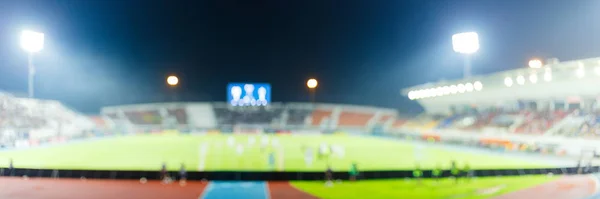 Anorama Tiro Desde Estadio Fútbol Con Modo Borroso —  Fotos de Stock