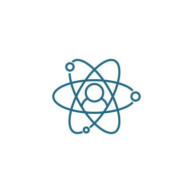 İş pazarlama bir doğrusal simgesi kavramı geçer. İş pazarlama döngüleri satır vektör işaret, sembol, illüstrasyon.