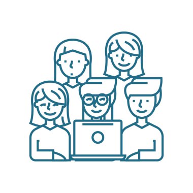 Genel sistem denetim doğrusal simgesi kavramı. Genel sistem denetim satır vektör işaret, sembol, illüstrasyon.