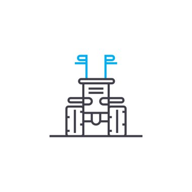 Üretim doğrusal simgesi kavramının anlamına gelir. Üretim hattı vektör işaret, sembol, şekil aracı.