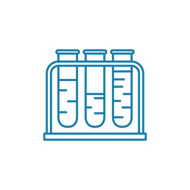 Tıbbi testler doğrusal simgesi kavramı. Tıbbi testler satır vektör işaret, sembol, şekil.