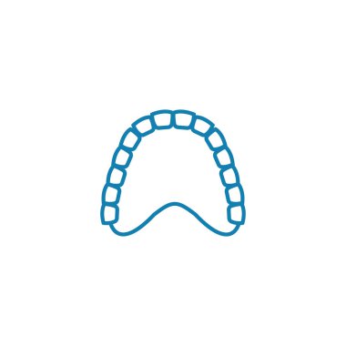 Sözel kaygı doğrusal simgesi kavramı. Sözel kaygı çizgi vektör işaret, sembol, illüstrasyon.