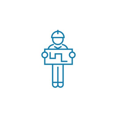 Performans raporu doğrusal simgesi kavramı. Performans raporu satırı işaret, sembol, illüstrasyon vektör.