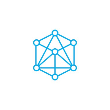 Fiziksel tasarım doğrusal simgesi kavramı. Fiziksel tasarım çizgi vektör işaret, sembol, illüstrasyon.