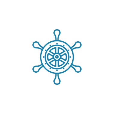 Deniz savaş doğrusal simgesi kavramı oynamak. Oynarken deniz savaş çizgi vektör işaret, sembol, şekil.