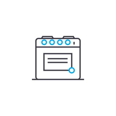 Gıda doğrusal simgesi kavramı hazırlanıyor. Hazırlanıyor gıda çizgi vektör işaret, sembol, illüstrasyon.