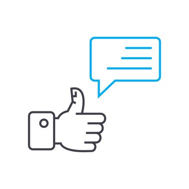 Başarı hikayesi doğrusal simgesi kavramı. Başarı hikayesi satır vektör işaret, sembol, şekil.