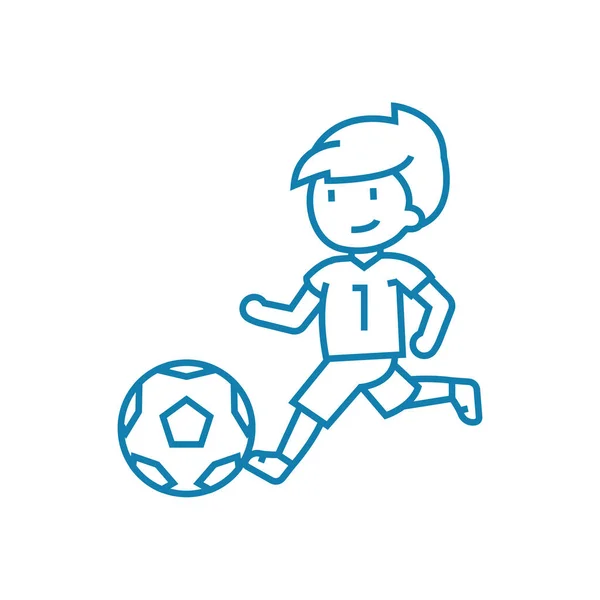 Competições de futebol conceito ícone linear. Competições de futebol linha vetor sinal, símbolo, ilustração . — Vetor de Stock